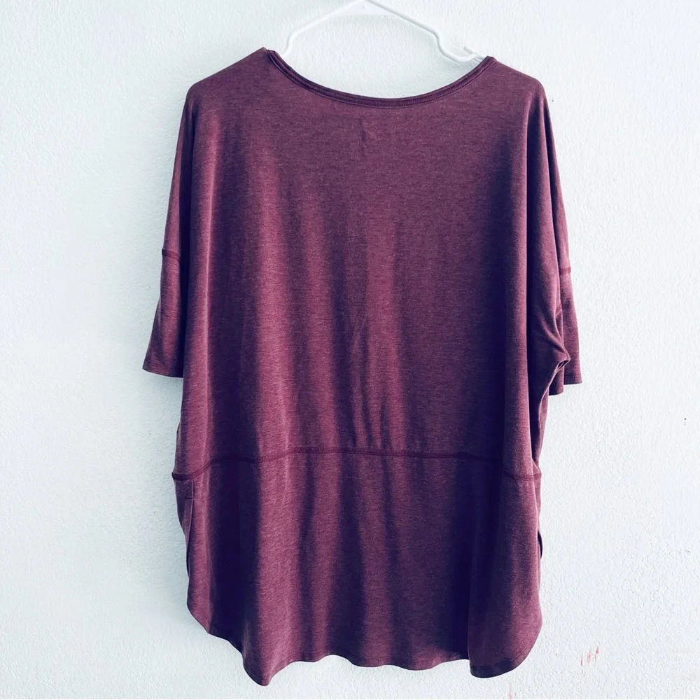 The north face size XL burgundy soft stretch tunic top oversized - Picture 2 of 4